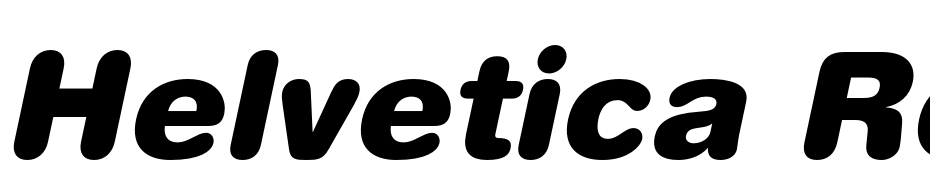 Helvetica Rounded Black Oblique Font Download Free